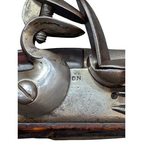 5000 - Early 19th century commercial export flintlock pistol, of British Light Dragoon/Light Cavalry type, ... 