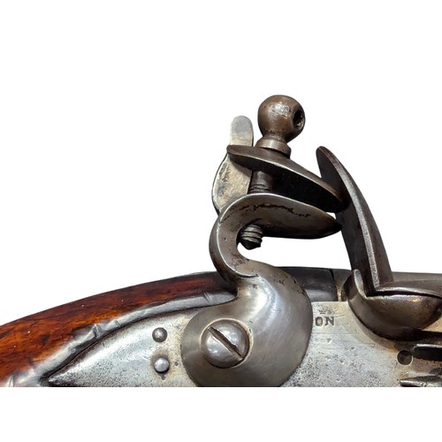 5000 - Early 19th century commercial export flintlock pistol, of British Light Dragoon/Light Cavalry type, ... 