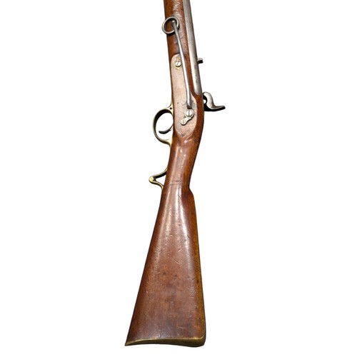 5007 - Victorian British 1844 Pattern Yeomanry Cavalry Percussion Carbine, .65-.66 cal, percussion cap mech... 