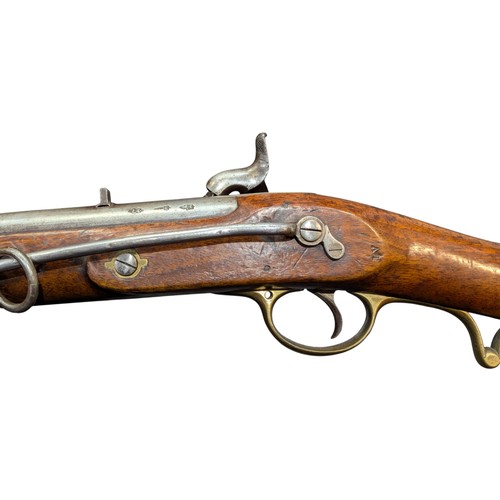 5007 - Victorian British 1844 Pattern Yeomanry Cavalry Percussion Carbine, .65-.66 cal, percussion cap mech... 