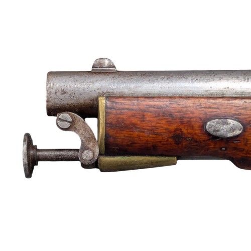 5008 - Victorian East India Government Cavalry Service Percussion Pistol, c.1867, percussion cap mechanism,... 