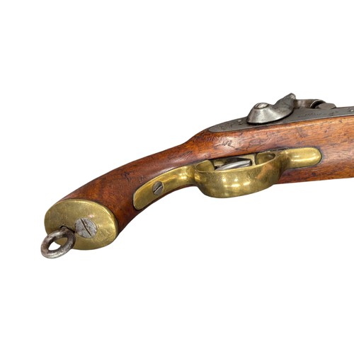 5008 - Victorian East India Government Cavalry Service Percussion Pistol, c.1867, percussion cap mechanism,... 