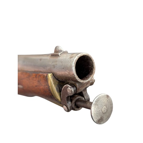 5008 - Victorian East India Government Cavalry Service Percussion Pistol, c.1867, percussion cap mechanism,... 
