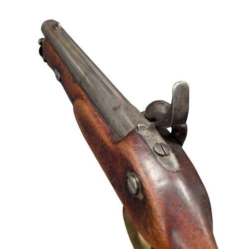 5009 - Victorian East India Government Cavalry Service Percussion Pistol, c.1867, percussion cap mechanism,... 