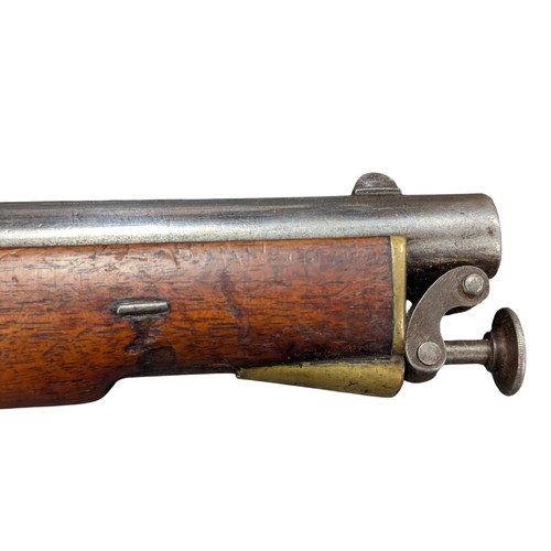 5009 - Victorian East India Government Cavalry Service Percussion Pistol, c.1867, percussion cap mechanism,... 