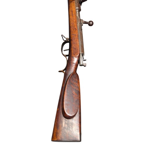 5022 - German Wars of Unification Period Prussian Dreyse Needle Fire Jäger Carbine, approx 14-15mm bore, br... 