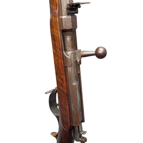 5022 - German Wars of Unification Period Prussian Dreyse Needle Fire Jäger Carbine, approx 14-15mm bore, br... 