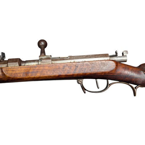 5022 - German Wars of Unification Period Prussian Dreyse Needle Fire Jäger Carbine, approx 14-15mm bore, br... 