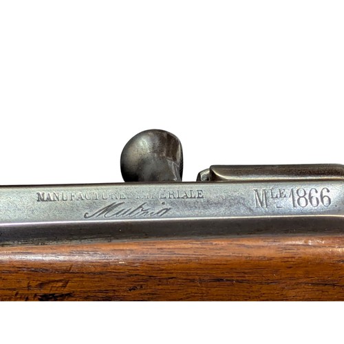 5027 - Franco-Prussian War Period French M1866 Chassepot Infantry Bolt Action Service Rifle, 11mm cal, need... 