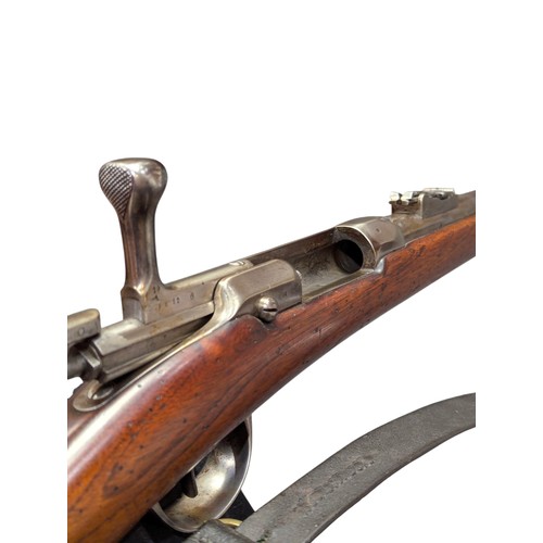 5027 - Franco-Prussian War Period French M1866 Chassepot Infantry Bolt Action Service Rifle, 11mm cal, need... 