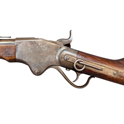 5033 - Late US Civil War/ Reconstruction Period M1865 Spencer Breech Loading Lever Action Carbine, .56-50R ... 