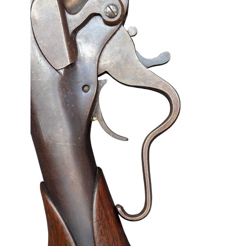 5036 - Indian Wars Period US Evans New Model Repeating Lever Action Carbine, c.1877-1879, .44 cal, lever ac... 