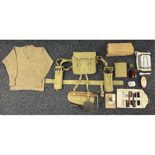 WW2 British 1937 Pattern Infantryman's Full Set of Webbing and Small ...