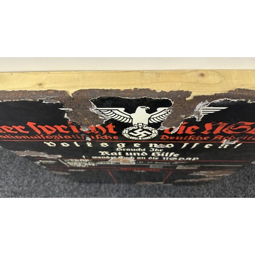 WW2 Third Reich NSDAP Enamel Sign 