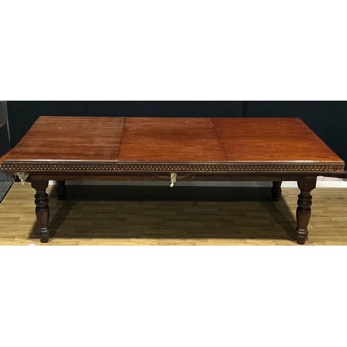 13 - A 19th century style combination dining table snooker table, slate bed stencilled Isaacs-Snooker-Bil... 