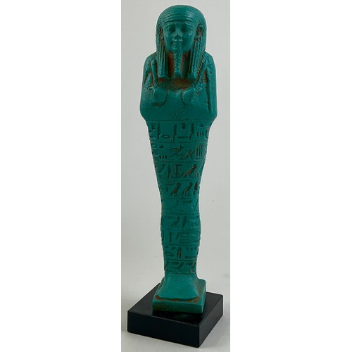 3014 - A British Museum facsimile of an ancient Egyptian shabti, marked BM, 20cm high