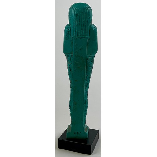 3014 - A British Museum facsimile of an ancient Egyptian shabti, marked BM, 20cm high