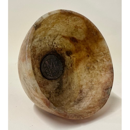 5051 - Antiquities & Egyptology - a Ancient Egyptian alabaster ritual bowl, Middle Kingdom period (2055 to ... 