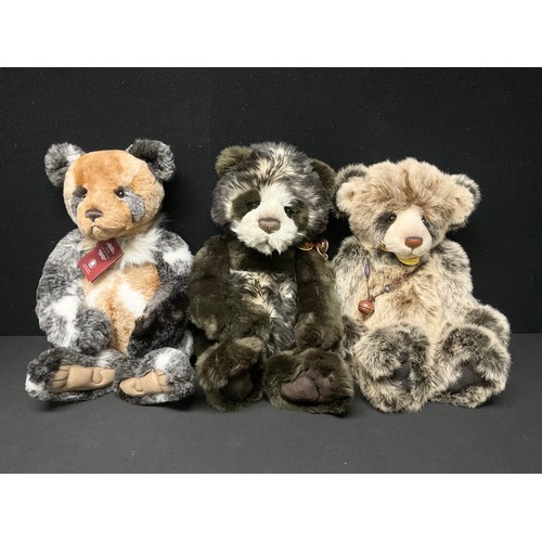 3003 - Charlie Bears - Asia CB131364, exclusively designed by Isabelle Lee, 49cm high, others Adrian CB1818... 
