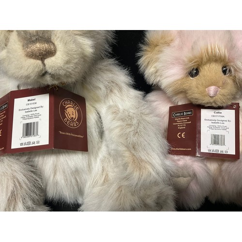 3010 - Charlie Bears - Callie, CB171758A, exclusively designed by Isabelle Lee, tags present; Another, Mabe... 