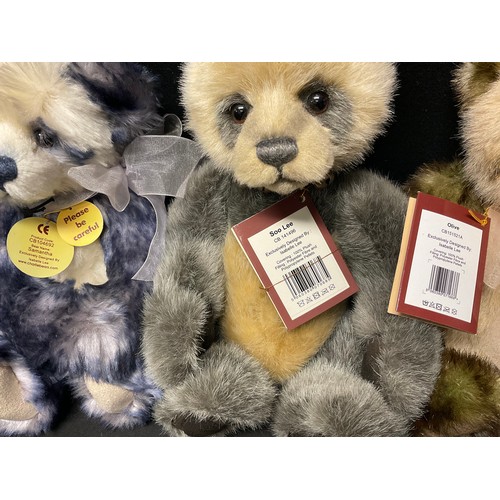 3012 - Charlie Bears - Olive, CB151521A, exclusively designed by Isabelle Lee, tags present; Another, Soo L... 