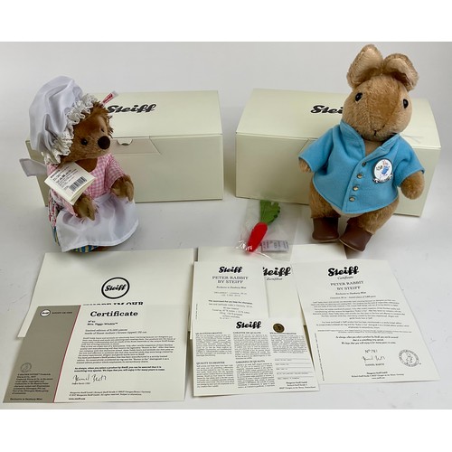 3027 - A Steiff Beatrix Potter Mrs Tiggy-Winkle, Danbury Mint Exclusive, white tag 690259, issued 2017, moh... 