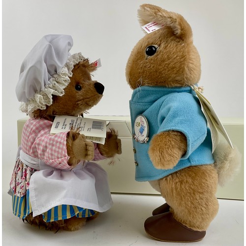 3027 - A Steiff Beatrix Potter Mrs Tiggy-Winkle, Danbury Mint Exclusive, white tag 690259, issued 2017, moh... 