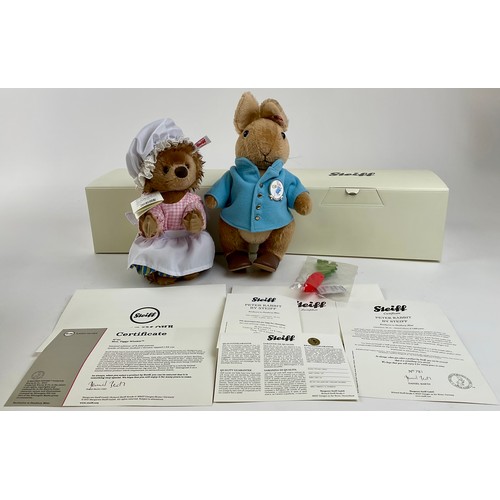 3027 - A Steiff Beatrix Potter Mrs Tiggy-Winkle, Danbury Mint Exclusive, white tag 690259, issued 2017, moh... 