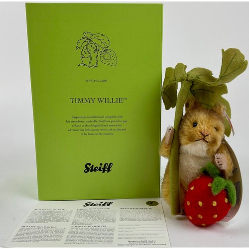 3028 - A Steiff Beatrix Potter Timmy Willie Mouse, white tag 663222, alpaca, LE 1500, issued 2009, exclusiv... 