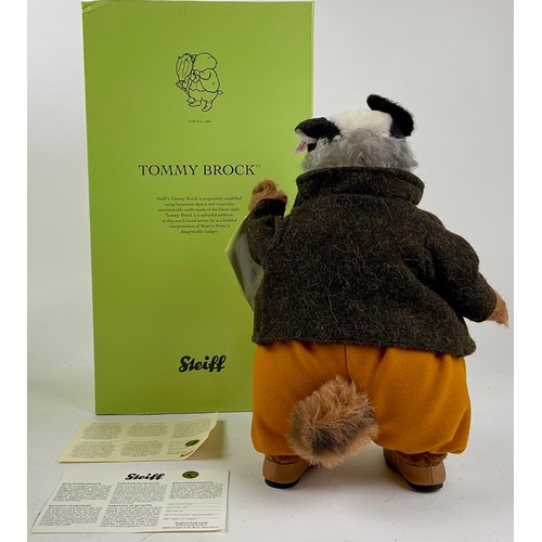 3030 - A Steiff Beatrix Potter Tommy Brock Badger, white tag 662478, LE 1500, alpaca, exclusive to UK and I... 