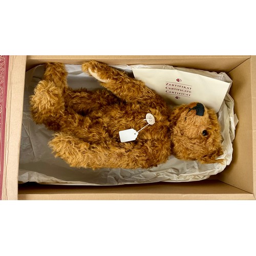 3042 - Teddy Bears - A rare Steiff Luxy Lynx, lacking tag; Another, Steiff 1905 Teddy Bear replica, boxed, ... 