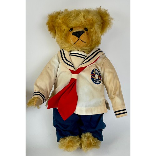 3043 - Merrythought - A Merrythought 'Mr Cheeky' teddy bear, label to foot, 60cm high; Another similar, a M... 