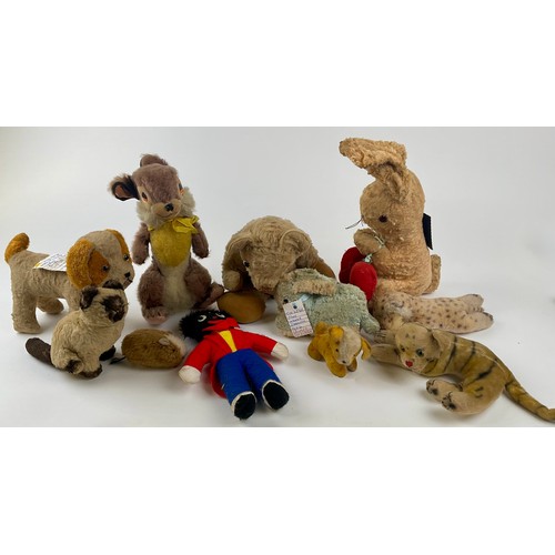 3048 - 1950’s Juvenalia - various plush toys including a Merrythought “Thumper” from Walt Disney’s Bambi; a... 