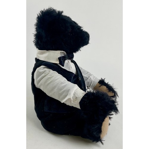3053 - A 1991 Steiff black mohair bear, deep amber and black eyes, limited Edition of 3,000 pieces, made ex... 