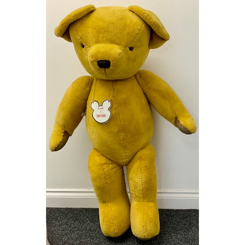 3055 - A very large plush freestanding teddy-bear by Merrythought, with jointed shoulders and legs, 120cm