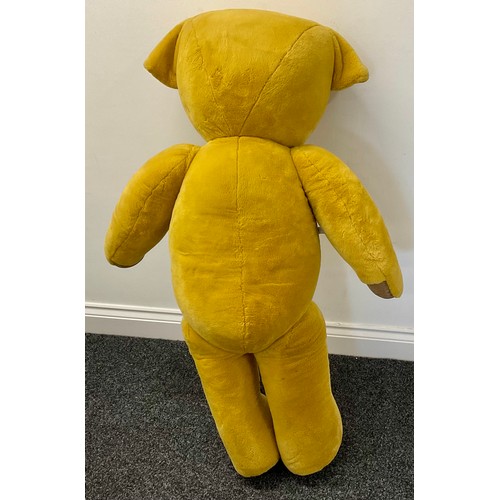 3055 - A very large plush freestanding teddy-bear by Merrythought, with jointed shoulders and legs, 120cm