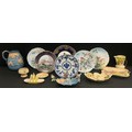 Three Spode British birds cabinet plates, decorated with chaffinches ...