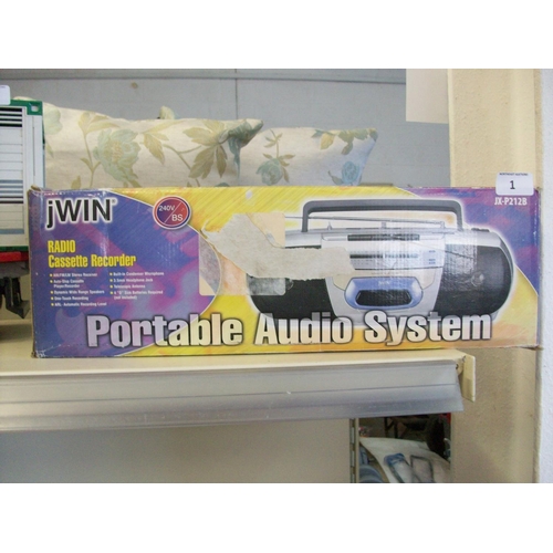 1 - Portable Audio System (new in box)