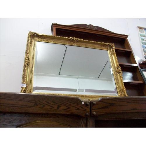 69 - Large Gilt Framed Bevelled Mirror