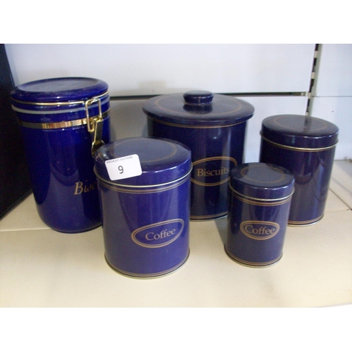 9 - Set of Kitchen Canisters