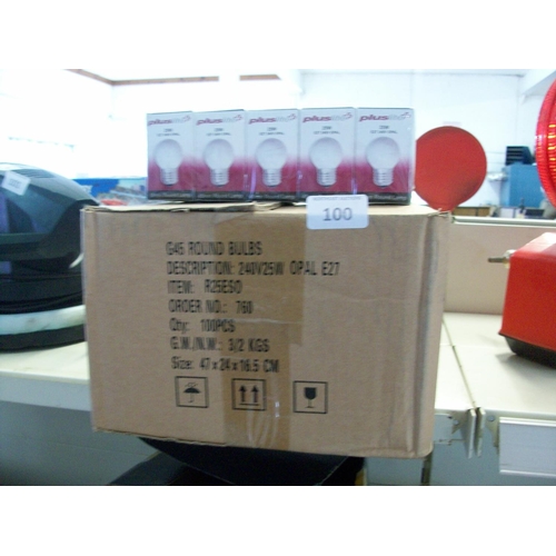 100 - Box of Screw in Bulbs