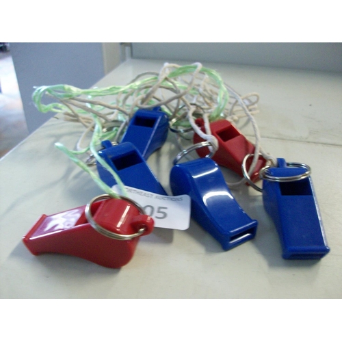 105 - 6 Referees Whistles