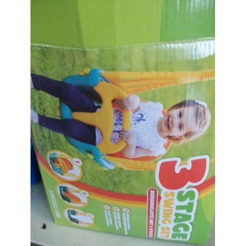 114 - 3 Stage Kids Swing Set