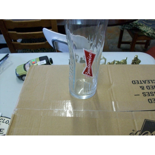 231 - Box of Bud Pint Glasses