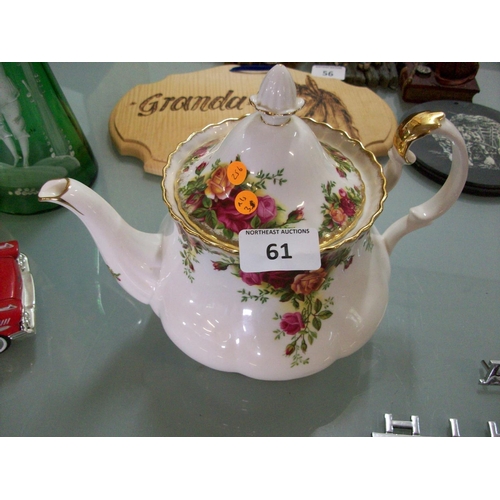 61 - Old Country Rose Teapot