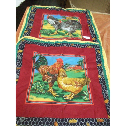 73 - 2 Decorative Farmhouse Cushion Covers