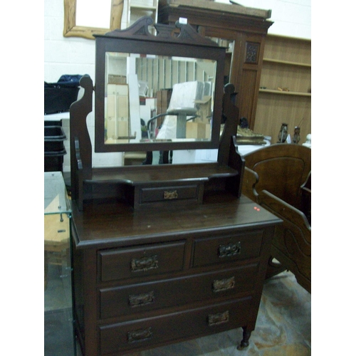 80 - Vintage Dresser with Mirror