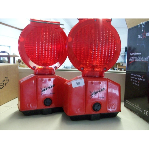 99 - 2 Road Warning Lights