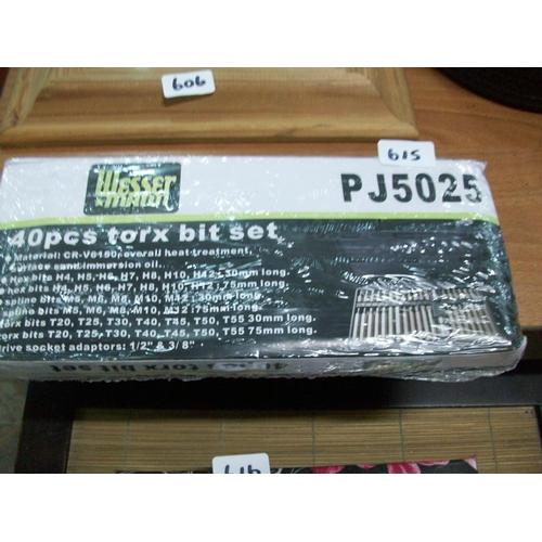 615 - 40 Pce Torx Bit Set