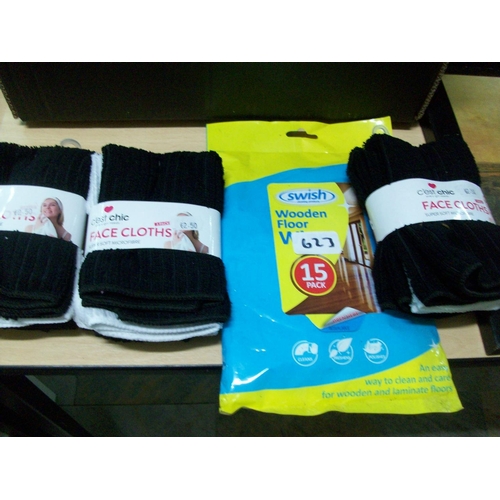 623 - Face Cloths and Wood Floor Wipes